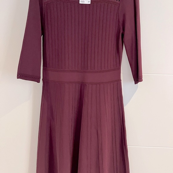 H&M knit dress medium, gorgeous burgundy brand new never worn - Picture 6 of 8
